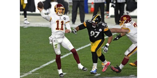 Washington Redskins rikkoo Pittsburgh Steelersin 11 ottelun voittoputken